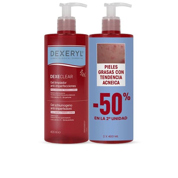 Geler og Sæber DEXECLEAR Rensende gel mod urenheder, sæt af 2 x 400 ml