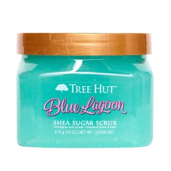 Kropspeeling med sukker 510 g - Tree Hut - Blue Lagoon - Sheasmør