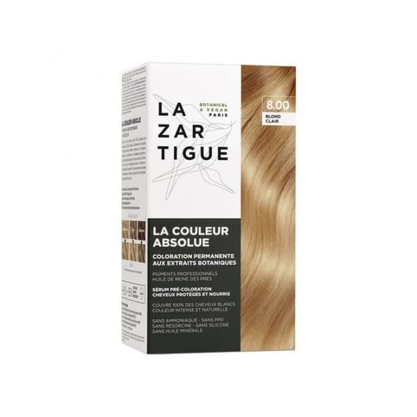 Lazartigue den absolutte farve permanent hårfarve 8.00 lys blond