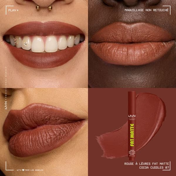 NYX Professional Makeup Fat Matte Läppstift Mat Creamy Cocoa Cuddles