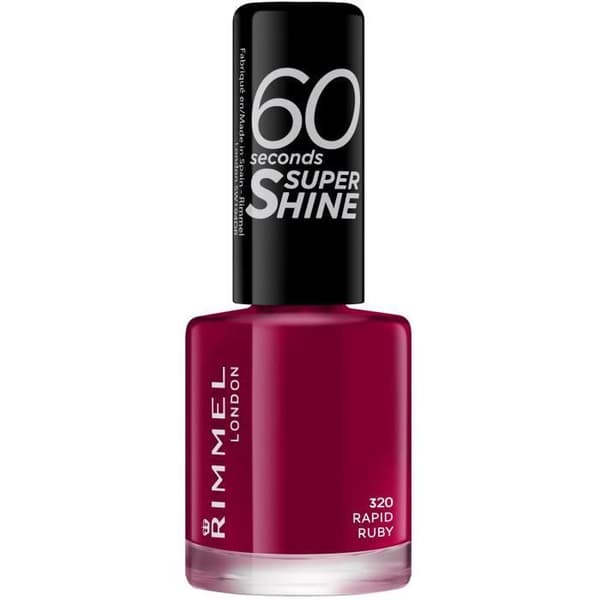 RIMMEL kynsilakka 60 Seconds Super Shine - 320 Rapid Ruby