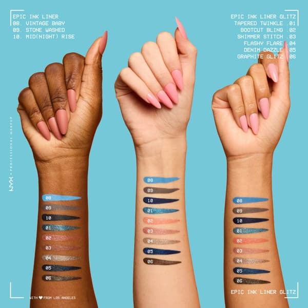 NYX Professional Makeup Epic Ink Eyeliner Glitz KIMALLAOMATTI
