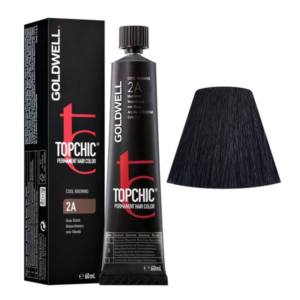 Goldwell Top Chic 2A Cool Browns Blå Sort Permanent Hårfarve 60ml.