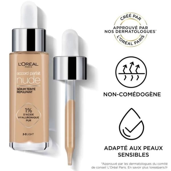 L'Oréal Paris Accord Perfect Plumping Tinted Serum 4-5 Medium