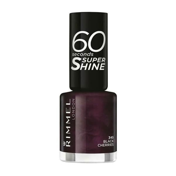 Rimmel 60 sekunders Super Shine Neglelak 345 sorte kirsebær
