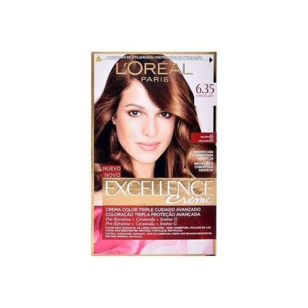Permanent farve - L'Oreal - Excellence - Chokolade N 6,35 - Creme - Unisex