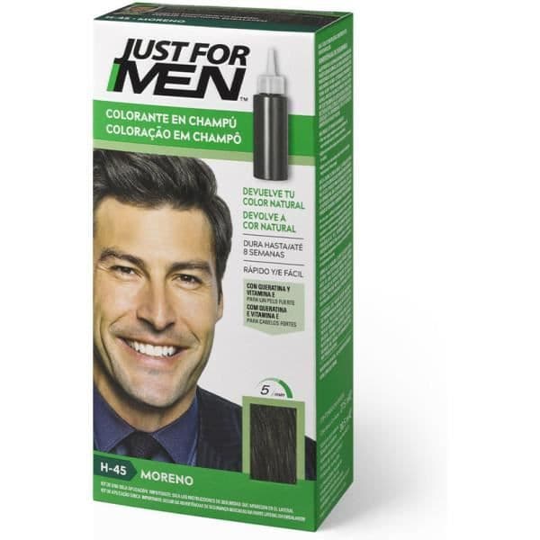Hårfarve i shampoo - BARE TIL MÆND - Moreno - Brun - Ammoniakfri - Mænd