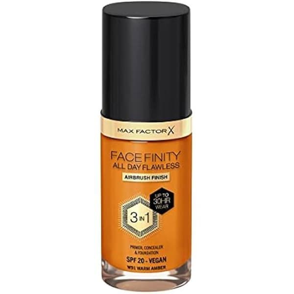Meikkivoide - MAX FACTOR - Facefinity All Day Flawless - W91 Warm Amber - 30 ml - SPF 20