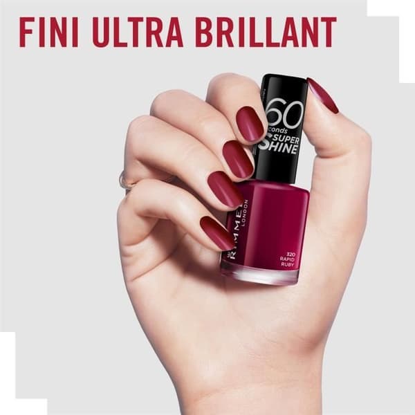 RIMMEL kynsilakka 60 Seconds Super Shine - 320 Rapid Ruby