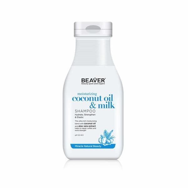 BEAVER Kosteuttava Kookosöljy & Maitoshampoo 350 ml