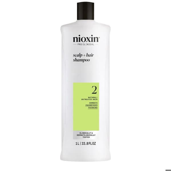 Shampoo - Nioxin - System 2 - 1000ml - Tyndt hår - Anti-udtynding