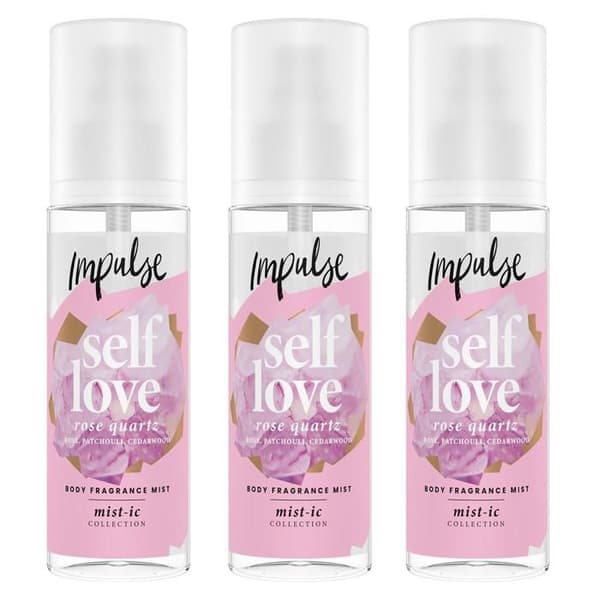 Brume Corporelle - IMPULSE - Selvforkælelse - 150ml - 3 Pak - Rose og Ceder