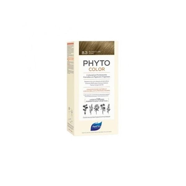 Phyto phytocolor permanent farve 8.3 lys gylden blond 112ml