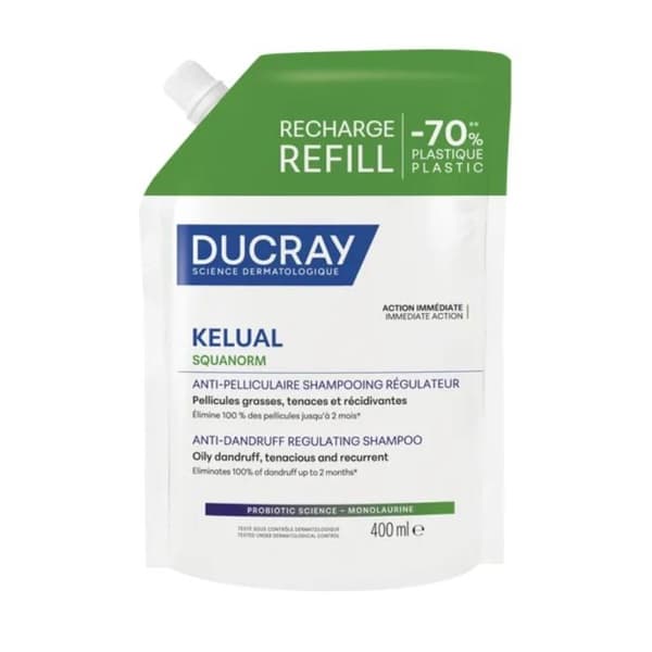 Vastustuskykyinen Shampo Antipelliculaire KELUAL SQUANORM 400 ml