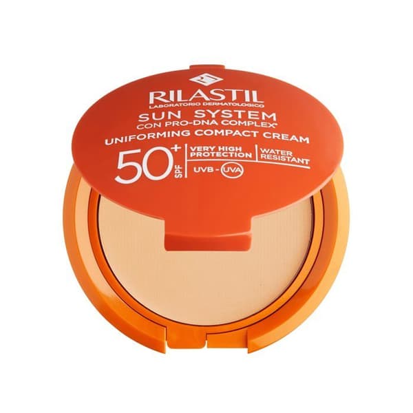 Foundation compact - Rilastil - Sun Sys Ppt 50+ - Beige - Hög täckning - SPF 50