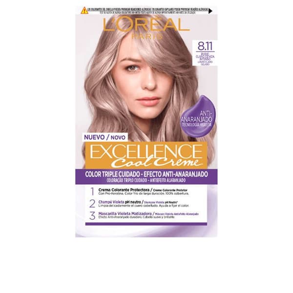 EXCELLENCE COOL Farve #8,11 - lys askeblond 192 ml