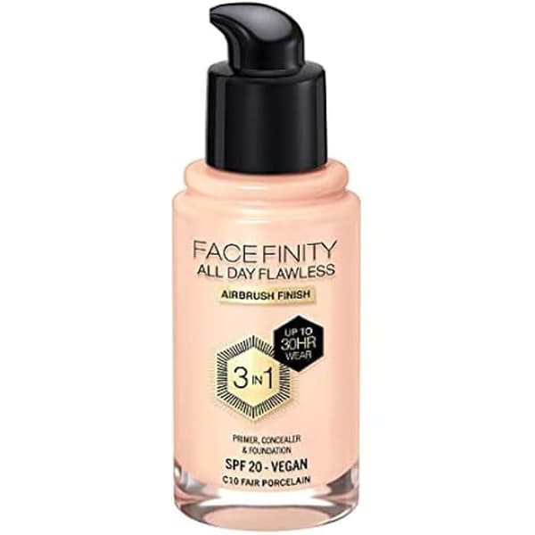 Foundation - MAX FACTOR - Facefinity 3-i-1 - SPF 20 - 30 ml - Fair Porcelænsfarve