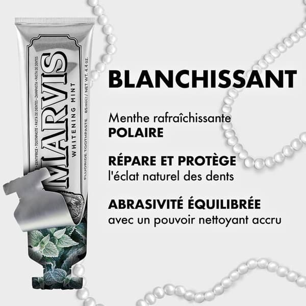 Marvis Valkoistava Minttuhammastahna 85ml