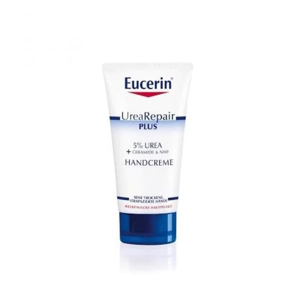 Håndcreme - Eucerin - Urearepair Plus 5 Urea - 2x75ml - Uden parfume - Tør hud
