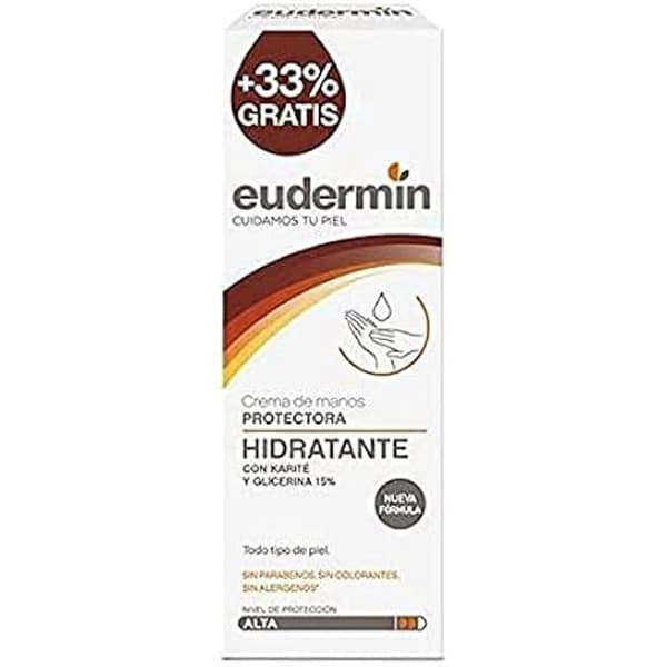 Skyddande kräm - EUDERMIN - 75 ml - Icke fet - Alla hudtyper - 33% extra