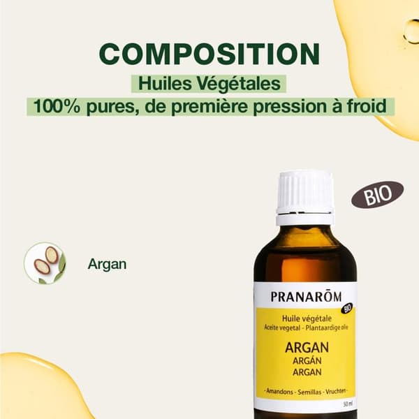 Pranarom ekologisk argan vegetabilisk olja 50ml