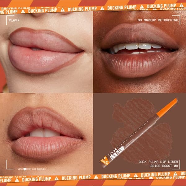 Läppkrita - DUCK PLUMP #09 - Beige Boost - Volymgivare - Vegan - 0,33 gr