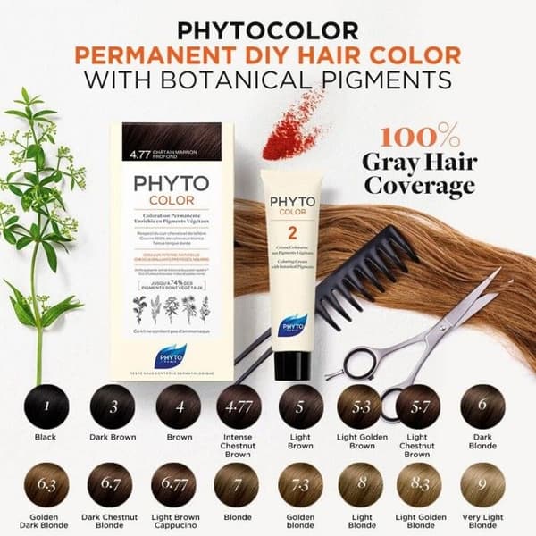 Phytocolor 8 lys blond permanent farve 112ml