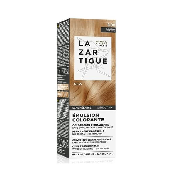 Lazartigue Emulsion farve 8.00 Lys blond Permanent farvning - uden blanding