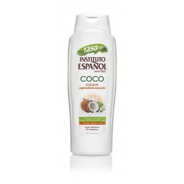 Suihkugeeli - Instituto Español - Kookos - 1250 ml - Pullo