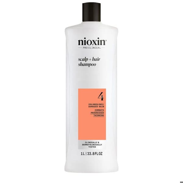 Shampoo - Nioxin - System 4 - 1000ml - Skadet hår - Volume