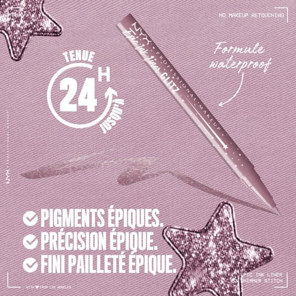 NYX Professional Makeup Epic Ink Eyeliner Glitz KIMALLAOMATTI