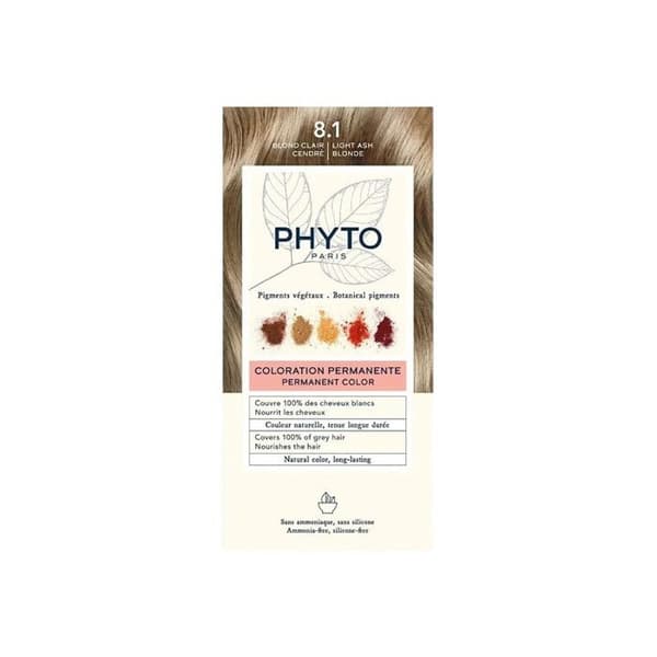 Phytocolor lys aske blond 8.1 permanent farvning