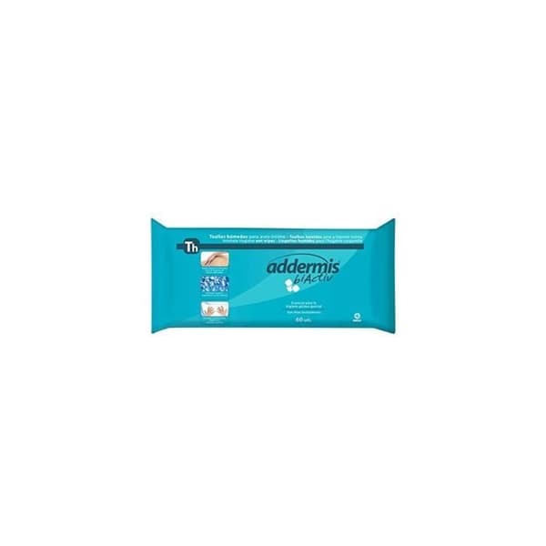 Addermis Biactiv Indasec impregnerade våtservetter (60 uds)