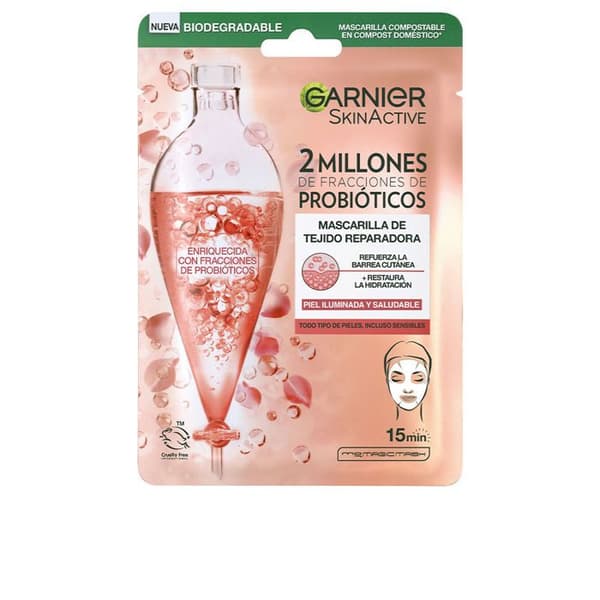 SKINACTIVE PROBIOTIKA reparation og oplysende stofmaske 1 u
