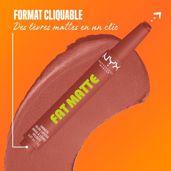 NYX Professional Makeup Fat Matte Läppstift Mat Creamy Rosa Klänning