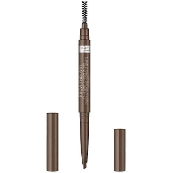 Rimmel Brow this Way Fyld & Sculpt Brow Brush, Medium Brown 02