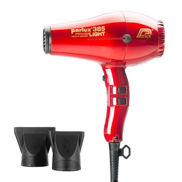 PARLUX hårtørrer - 385 Power Light Ionic & Ceramic - Luftstrøm 79 m/t - Rød