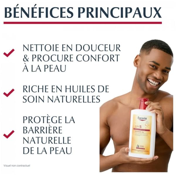 Duscholie - Eucerin - PH5 - Sensible Hud - 1L - Pumpeflaske