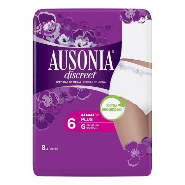 Dynor för inkontinens Ausonia Discreet Large (8 uds)