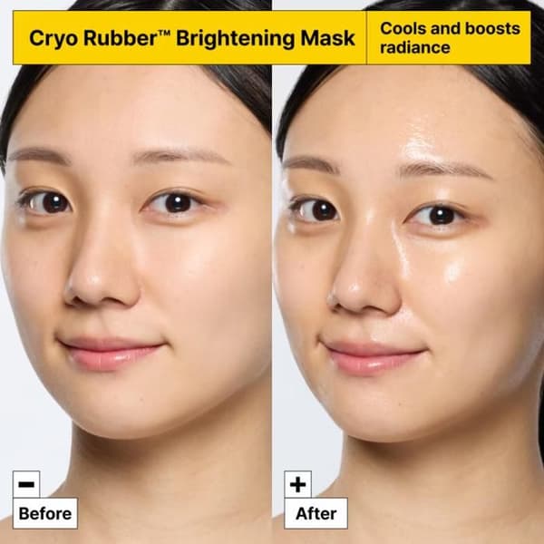 Lysende maske - Cryo Rubber - Niacinamid - Peptider 2% - 2 enheder (40 g)