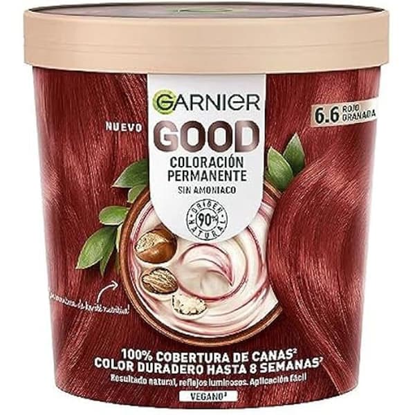 Farvning - GARNIER - God farve 6.6 - Rød Granada - Ammoniakfri - Creme