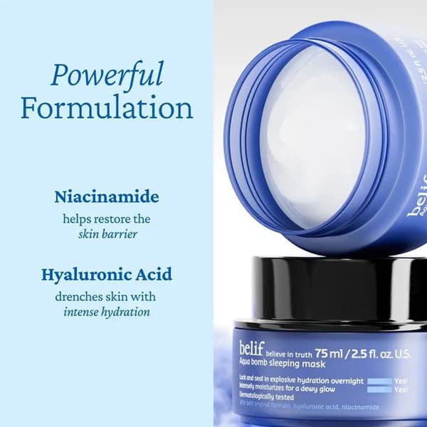 BELIF Aqua Bomb Søvnmaske - Gelmaske til nat 75 ml