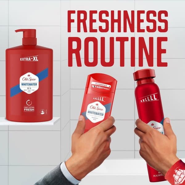 OLD SPICE WhiteWater Geelinja ja shampoo 3in1 1000ml