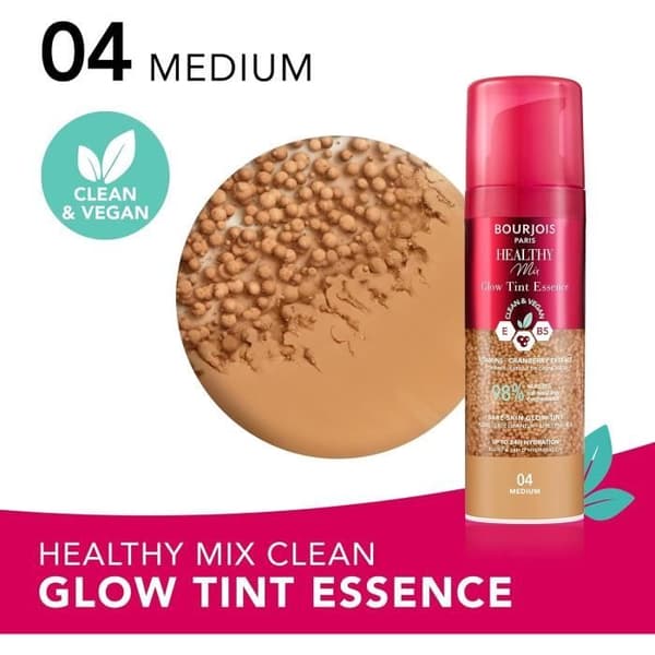 Bourjois NU Fluide Teinte Lumineux Healthy Mix Clean 04 Medium 30ml