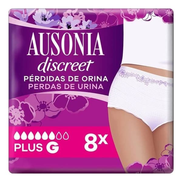 Dynor för inkontinens Ausonia Discreet Large (8 uds)