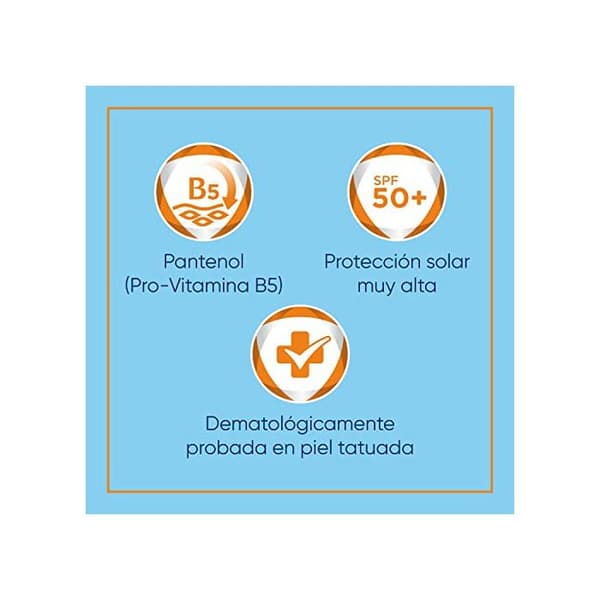 Solscreme til tatovering - BEPANTHOL - Tatovering - SPF50 - 50 ml - Uden parfume