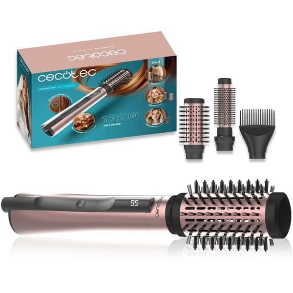 Stylingborste - CECOTEC - CeramicCare 3in1 AirBrush - Keramisk beläggning - 1200 W
