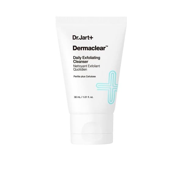Daglig eksfolierende rensemiddel - DERMACLEAR - Dobbeltvirkende creme→skum - Uden parfume - Følsom hud
