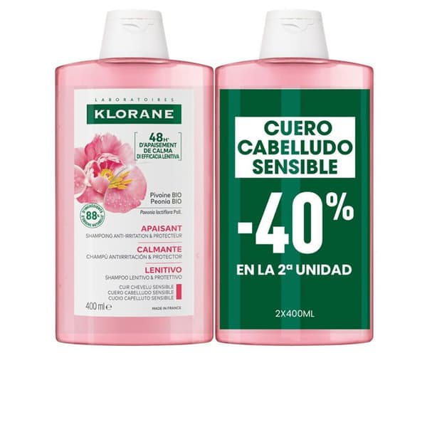 A LA PEONÍA BIO rauhoittava shampoopari 2 x 400 ml