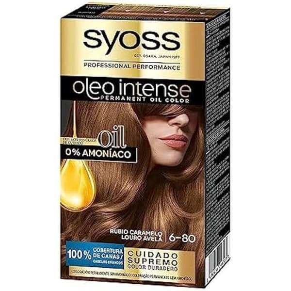 Hårfarve - SYOSS - Oi 6-80 Rubio - Ammoniakfri - 50Ml - Professionel grå dækning
